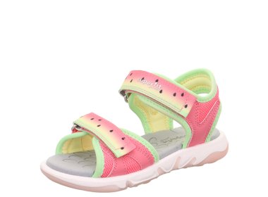 SUPERFIT szybkoschnące sandały dziewczęce Pebbles Rosa / Hellgrun