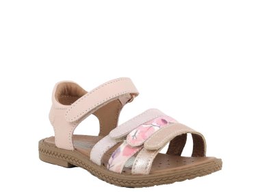 Bardzo lekkie pudrowo-złote sandały dla dziewczynki Primigi