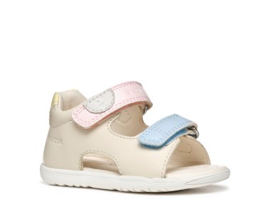 Geox sandałki dla dziewczynki B S. Macchia G. A LT Ivory / LT Yellow