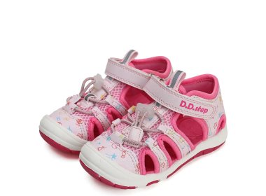DD Step sportowe szybkoschnące sandały dziewczęce Dark Pink
