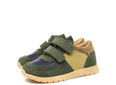 Mrugała skórzane buty sportowe dla chłopca COCO Oliwka