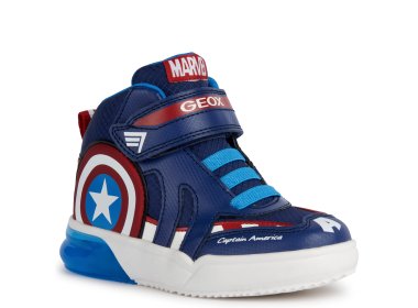 GEOX Sneakersy Marvel J GRAYJAY B.C Navy / Red