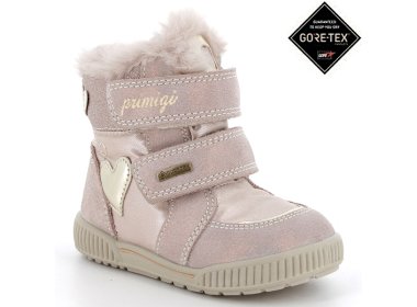 PRIMIGI złotoróżowe dziewczęce buty zimowe z membraną GoreTex