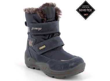 PRIMIGI granatowe dziewczęce buty zimowe z membraną GoreTex