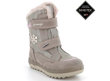 PRIMIGI beżowo-różowe dziewczęce buty zimowe z membraną GoreTex