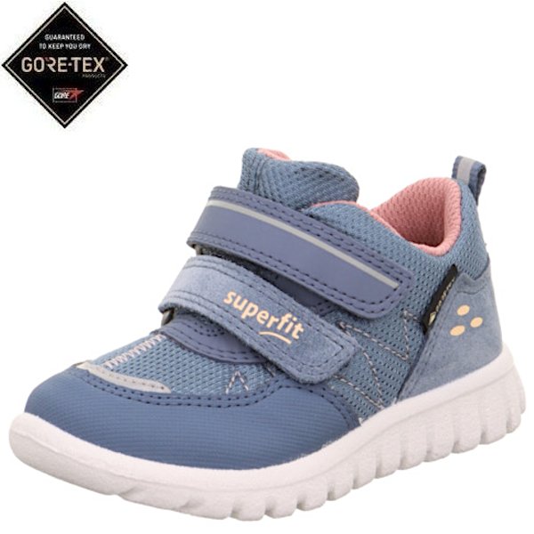 Superfit Sport7 Mini dětské boty Gore-Tex modro zelené