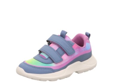 SUPERFIT lekki buty sportowe dla dzieci RUSH Blau / Lila