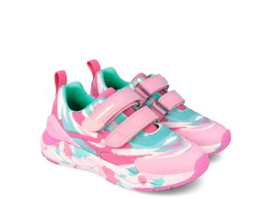 Biomecanics lekkie różowo-miętowe buty sportowe
