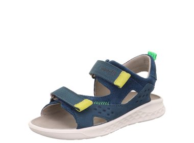 SUPERFIT lekkie sandały Lagoon Midi Blau / Gelb