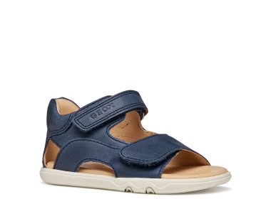 GEOX lekkie i elastyczne otwarte sandałki barefoot B Sandal Steppieup Navy