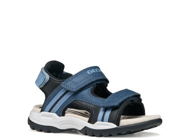 GEOX sandały dla chłopca J Borealis B. A Denim / Black