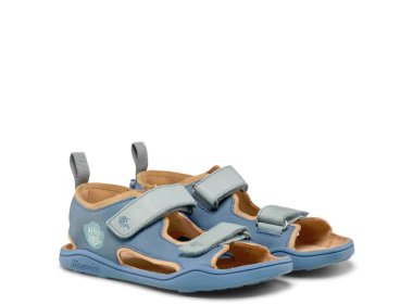 Affenzahn lekkie skórzane sandały barefoot Airy Shark Blue