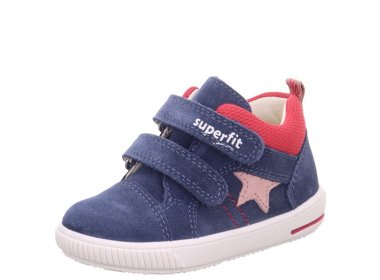 Buty dla dziewczynki Superfit MOPPY Blau / Rot