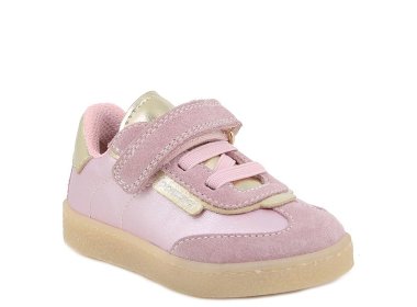 PRIMIGI różowe skórzane buty sportowe dla dziewczynki