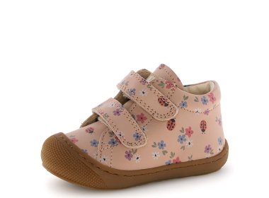 Lekkie i elastyczne buty NATURINO Cocoon Cipria Biedronki i kwiatki