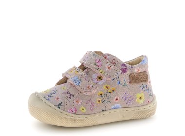 Lekkie i elastyczne buty NATURINO barefoot AMUR Cipria w Kwiatki