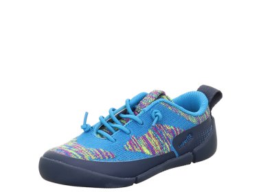 Superfit lekkie i przewiewne wsuwane buty sportowe Barefoot Vento Blau / Turkis