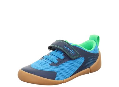 Superfit lekkie i elastyczne buty sportowe Barefoot Vento Blau / Hellgrun