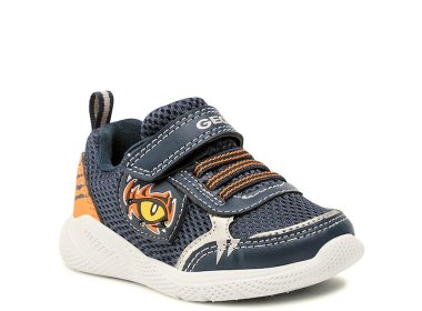 Geox Sneakersy dla chłopca B Sprintye B.B Navy / Orange