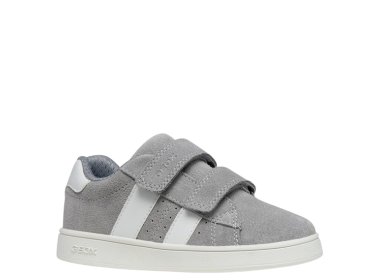 Geox skórzane sneakersy J Eclyper DK Grey / White