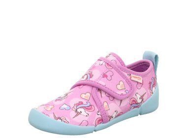Superfit dziewczęce kapcie barefoot VENTI Rosa / Mehrfarbig
