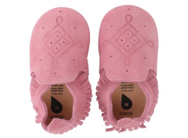 Rose / Tassle Trim Moccasin Loafer