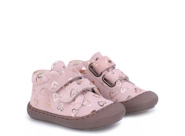 Emel pierwsze buciki lekkie i elastyczne pudrowe półbuty