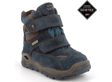 Granatowe buty zimowe PRIMIGI z membraną GoreTex