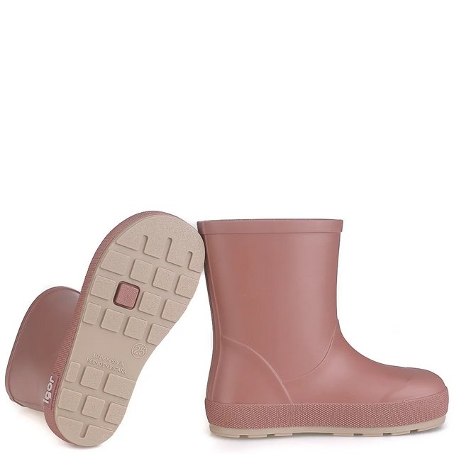 Emel różowe kauczukowe kalosze barefoot IGOR YOGI DK Rosa/Dusty Pink - obrazek 3