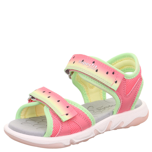 SUPERFIT szybkoschnące sandały dziewczęce Pebbles Rosa/Hellgrun