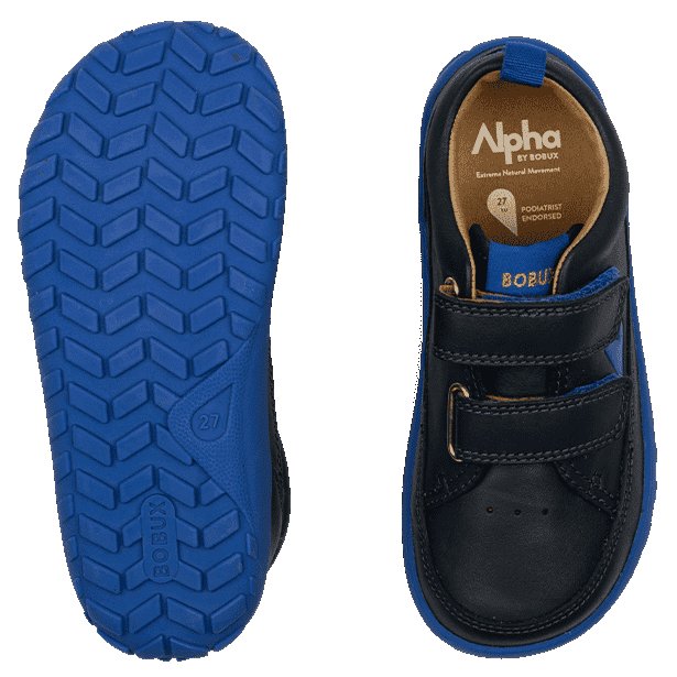 Bobux skórzane buty sportowe KP Dawn Navy - obrazek 3