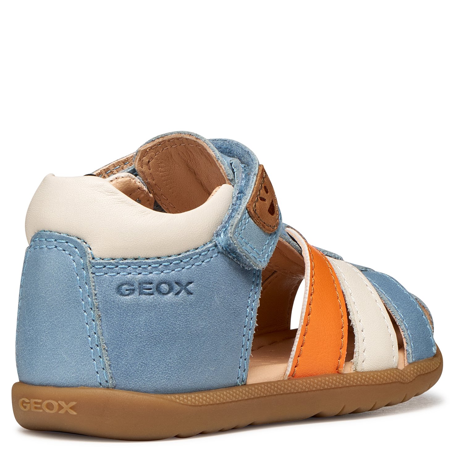 Geox sandałki dla dziewczynki B S. Macchia Sky/Orange - obrazek 4