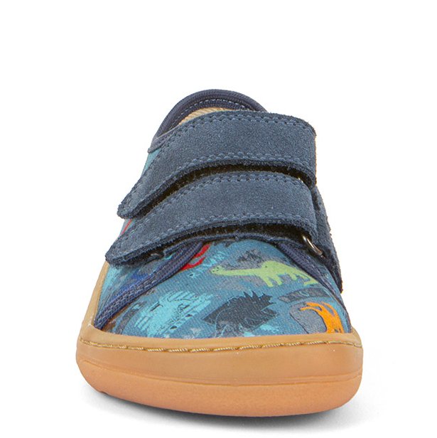 Froddo tenisówki Barefoot w dinozaury Canvas Dark Denim - obrazek 4