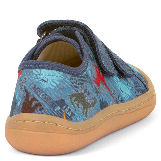 Froddo tenisówki Barefoot w dinozaury Canvas Dark Denim - obrazek 5
