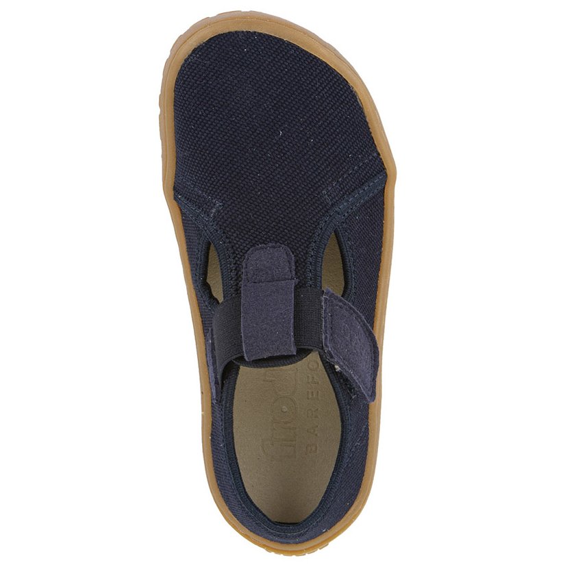 Froddo tenisówki/kapcie Barefoot Canvas T-Bar Dark Blue - obrazek 5
