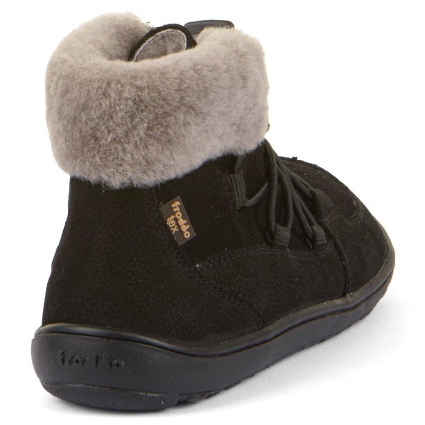 Froddo Wodoodporne zimowe Trzewiki Barefoot Up Furry Tex Black - obrazek 5