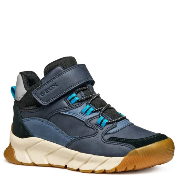 Geox wytrzymałe buty jesienne z wodoodporną membraną J Flexyper Pro Denim/Black