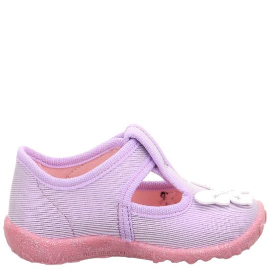 Kapcie Superfit dla dziewczynki SPOTTY Lila - obrazek 3