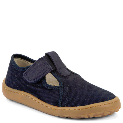 Froddo tenisówki/kapcie Barefoot Canvas T-Bar Dark Blue