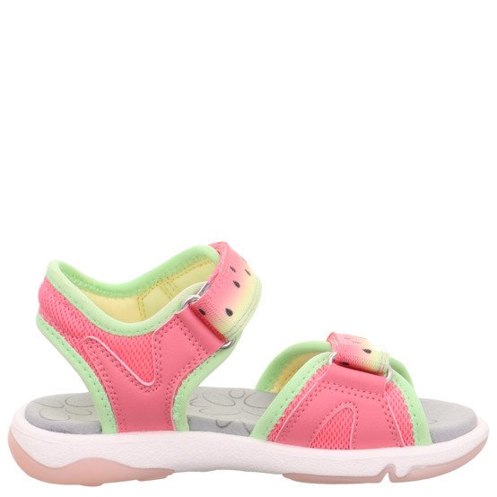 SUPERFIT szybkoschnące sandały dziewczęce Pebbles Rosa/Hellgrun - obrazek 3