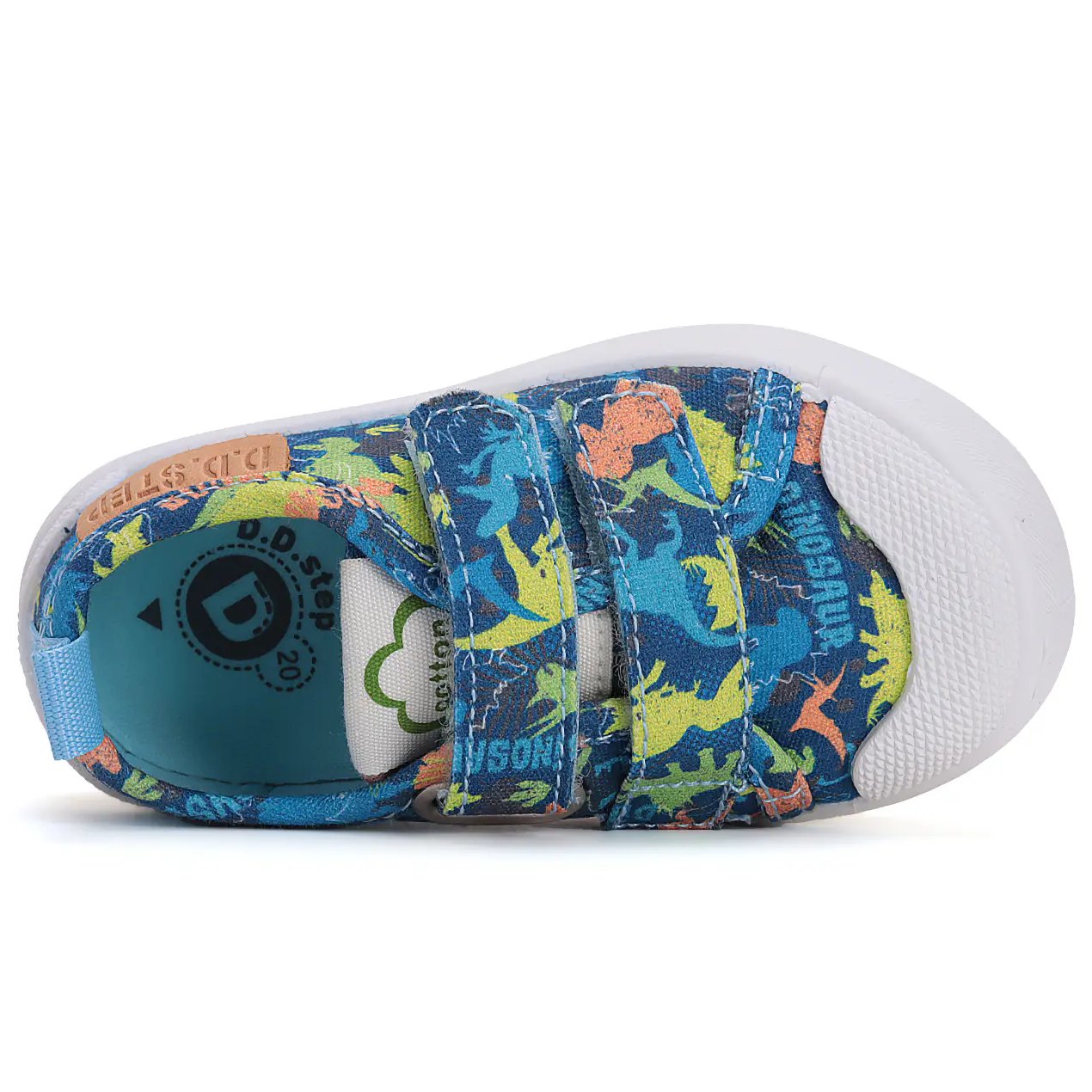 DD Step przewiewne trampki Barefoot w dinozaury - obrazek 4