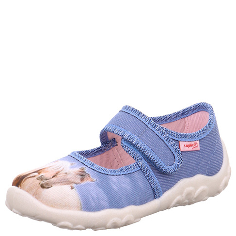 Dziewczęce kapcie Superfit BONNY Blau/Mehrfarbig