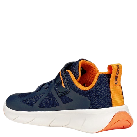 Geox Sneakersy buty sportowe Barefoot J Foot-run Boy Navy/Orange - obrazek 3
