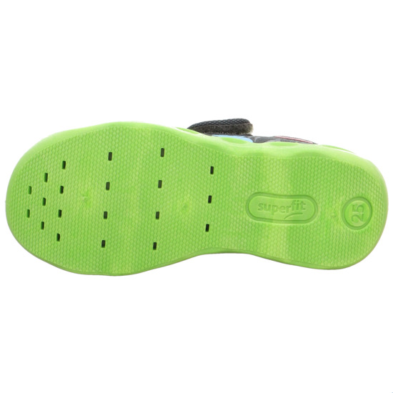 Szaro-zielone kapcie Superfit Bubble Grau/Mehrfarbig - obrazek 6