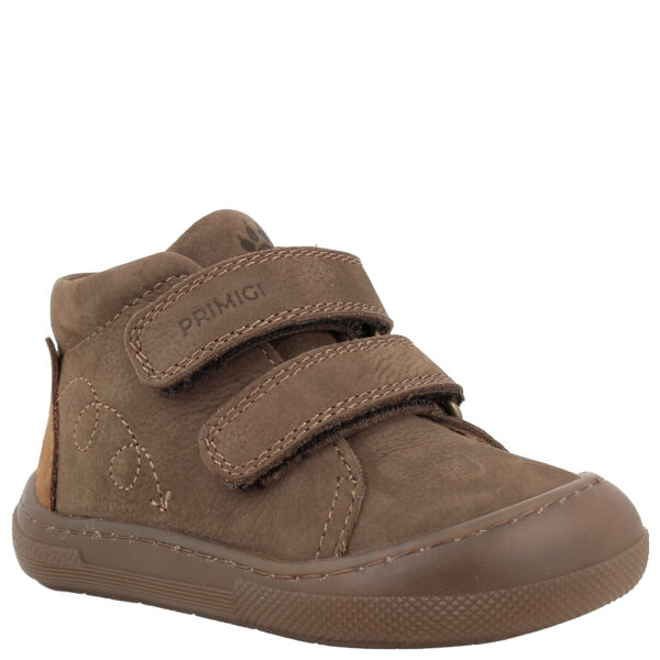 Trzewiki skórzane dziecięce Primigi Barefoot 2411222 Fango brązowe