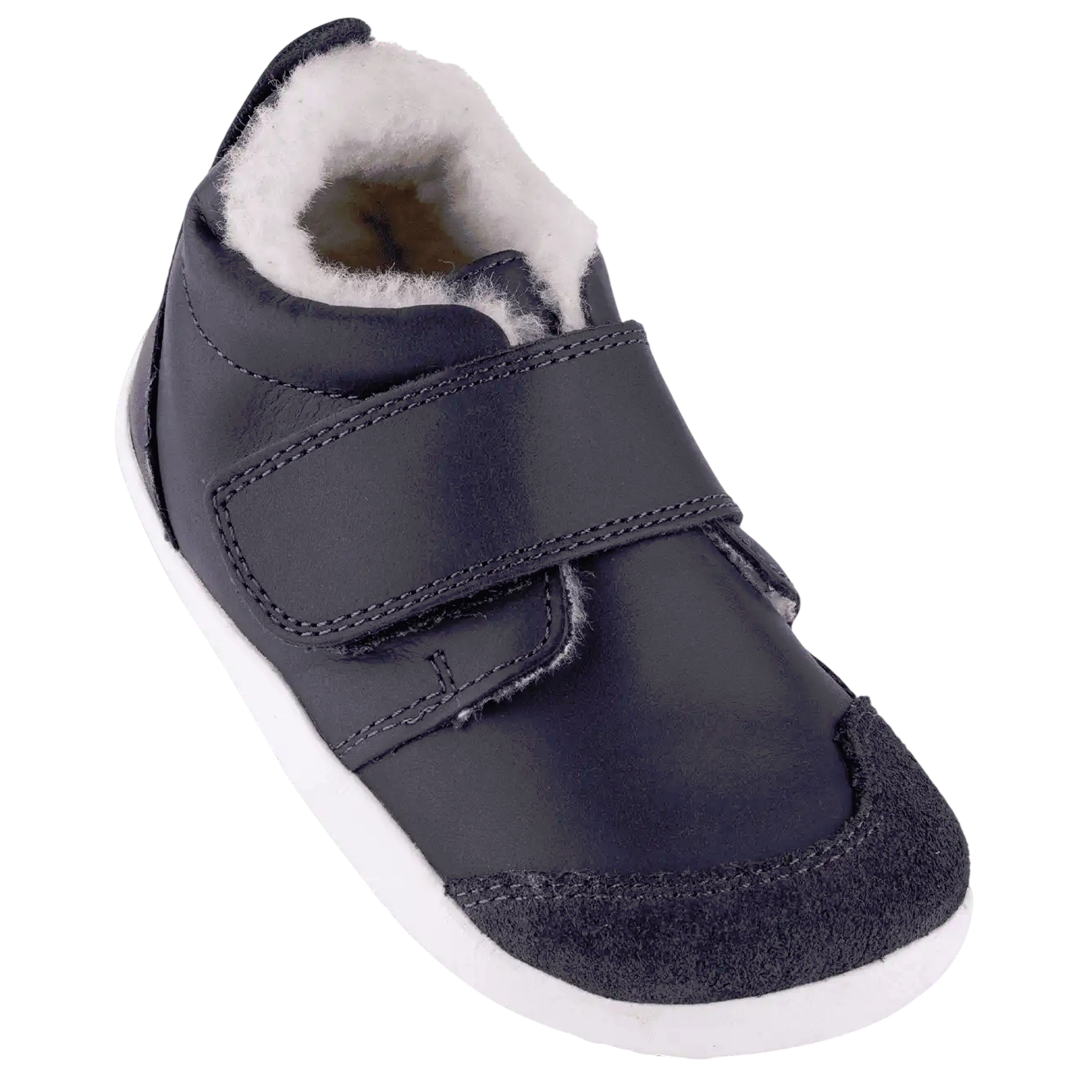 Ocieplane trzewiki dziecięce Bobux Rover Arctic Navy 512601 z wełną merino