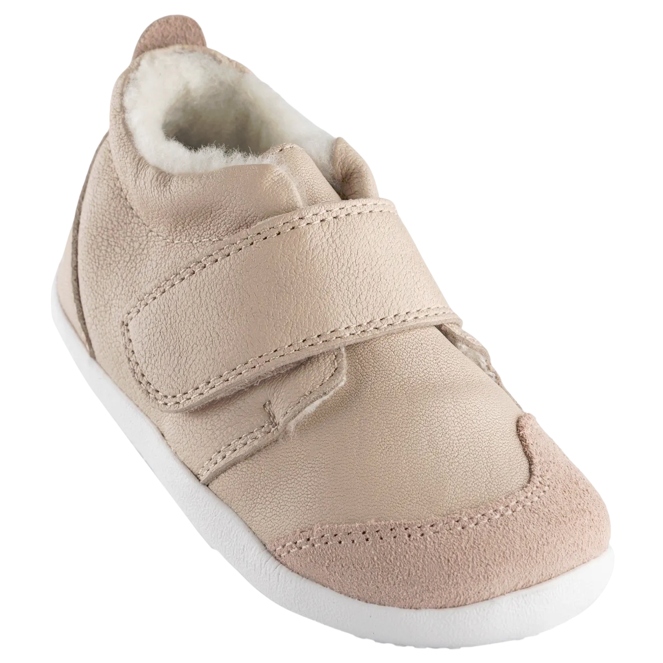 Ocieplane trzewiki dziecięce Bobux Rover Arctic Cameo Rose 512608 z wełną merino
