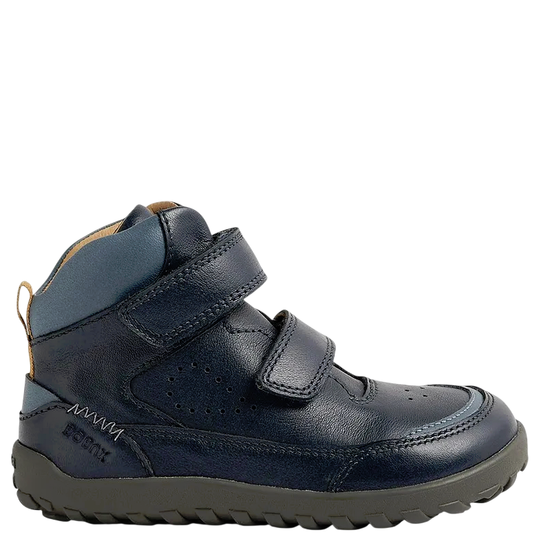 Trzewiki Dziecięce Bobux Alpha Axis granatowe – Skórzane Buty Barefoot - obrazek 3