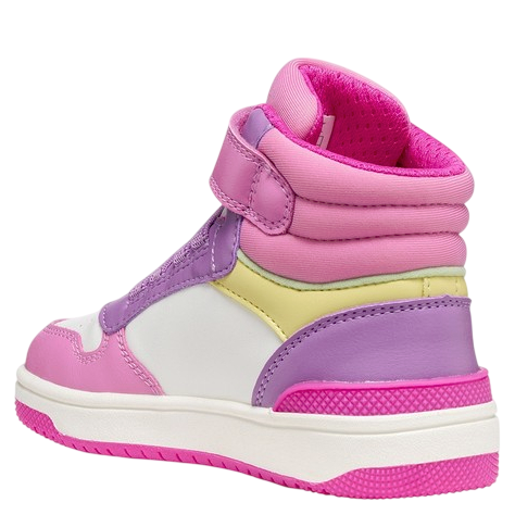 Geox sneakersy dziewczęce J Washiba Girl Dark Pink/Multicolor - obrazek 3