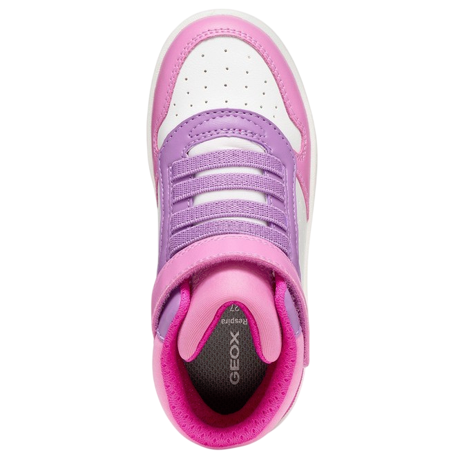 Geox sneakersy dziewczęce J Washiba Girl Dark Pink/Multicolor - obrazek 4